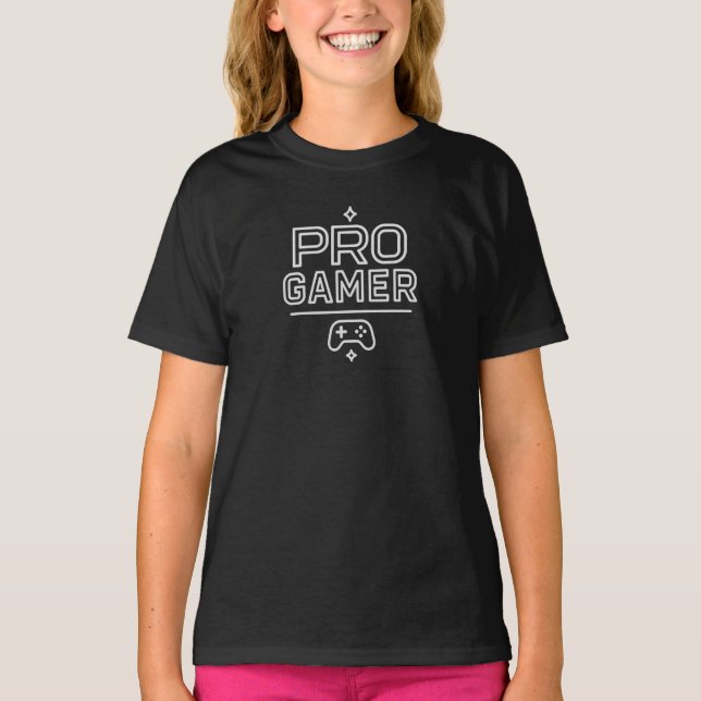 PRO GAMER — Minimal White T-Shirt (Front)