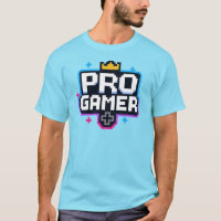 PRO GAMER — Pixel Art 8-Bit Badg