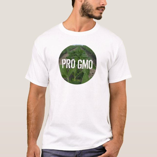 Pro GMO Farming Science Soybeans Agriculture T-Shirt (Front)