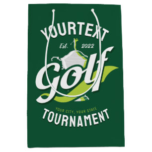 Pro Golfer NAME Golf Trophy Tournament Golfing Medium Gift Bag