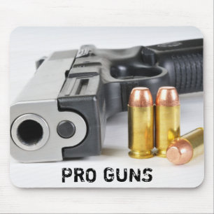 Pro guns mouse pad