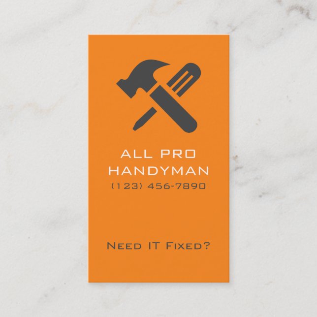 Pro Handyman Business Card (Front)