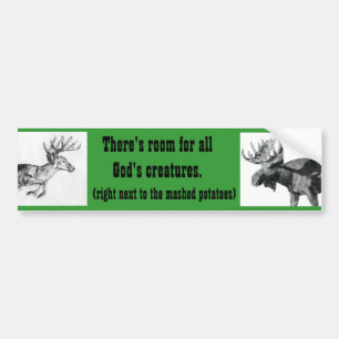Pro hunting bumper sticker