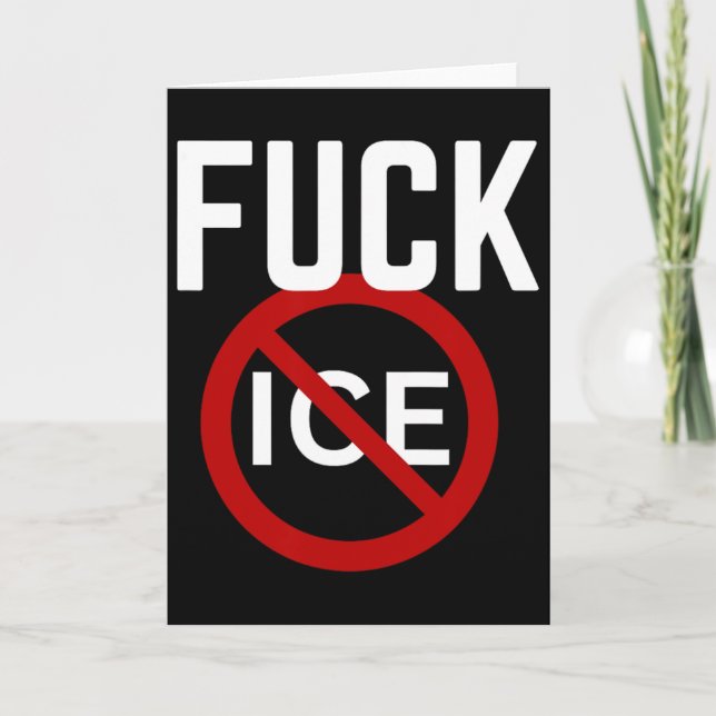 Pro Immigrant Anti Ice Anti Discrimination Anti Tr Card (Front)