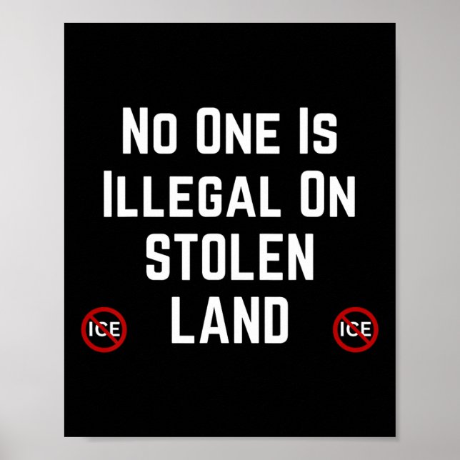 Pro Immigrant Anti Ice Anti Discrimination Anti Tr Poster (Front)