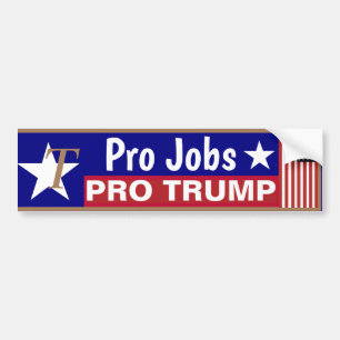 Pro Jobs Trump Works for Me Bumper Sticker