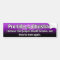 "Pro-Life and Christian" Bumper Sticker (Purple)