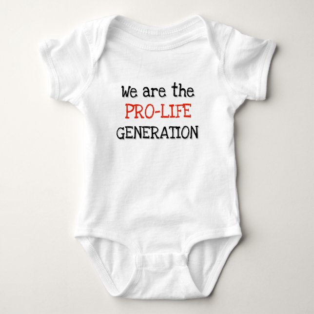 Pro-Life Baby t-shirt Bodysuit (Front)