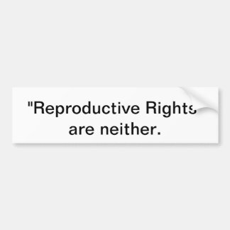 Pro-life bumper sticker
