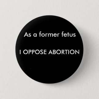 pro life bumper sticker 6 cm round badge