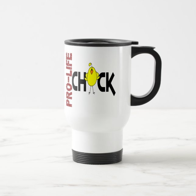 Pro-Life Chick 1 Travel Mug (Right)