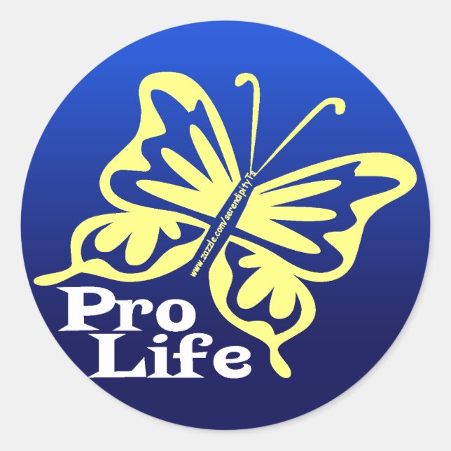Pro Life Classic Round Sticker (Front)