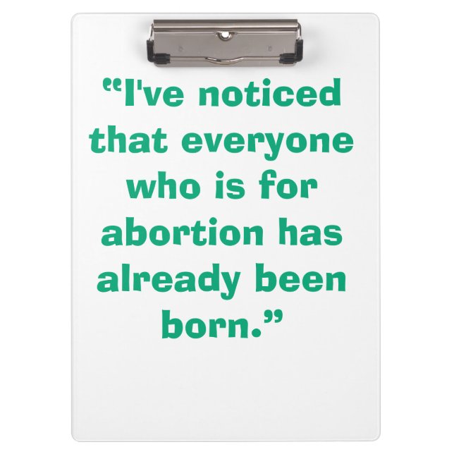 Pro Life Clipboard (Front)