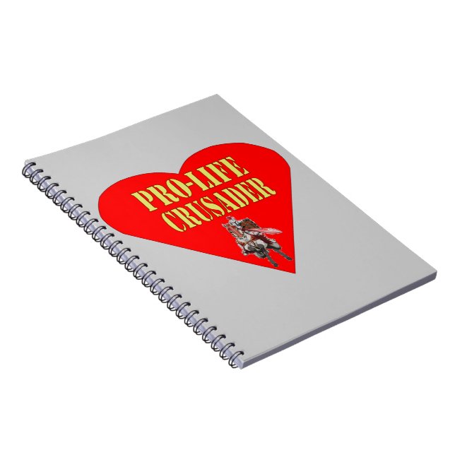 PRO LIFE CRUSADER SPIRAL NOTEBOOK (Right Side)