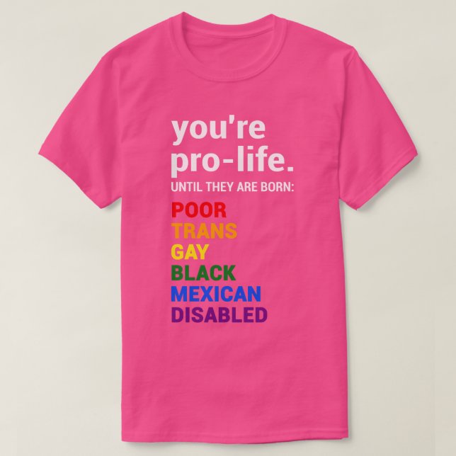 Pro Life Definition T-Shirt (Design Front)