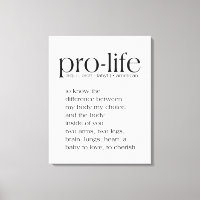 Pro-Life Definition Wall Art