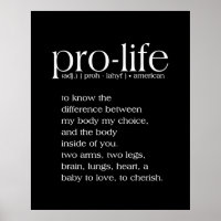 Pro-Life Definition Wall Art