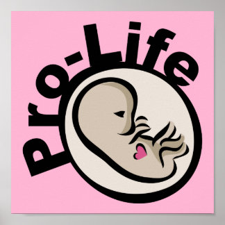 Pro-Life Foetus Design Poster