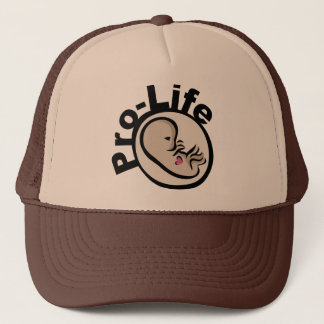 Pro-Life Foetus Design Trucker Hat