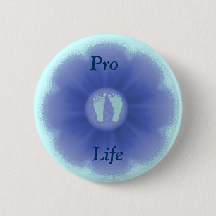 Pro Life Little Feet 6 Cm Round Badge