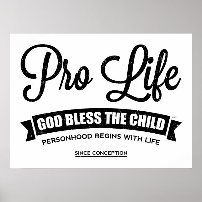 Pro Life Poster (Front)