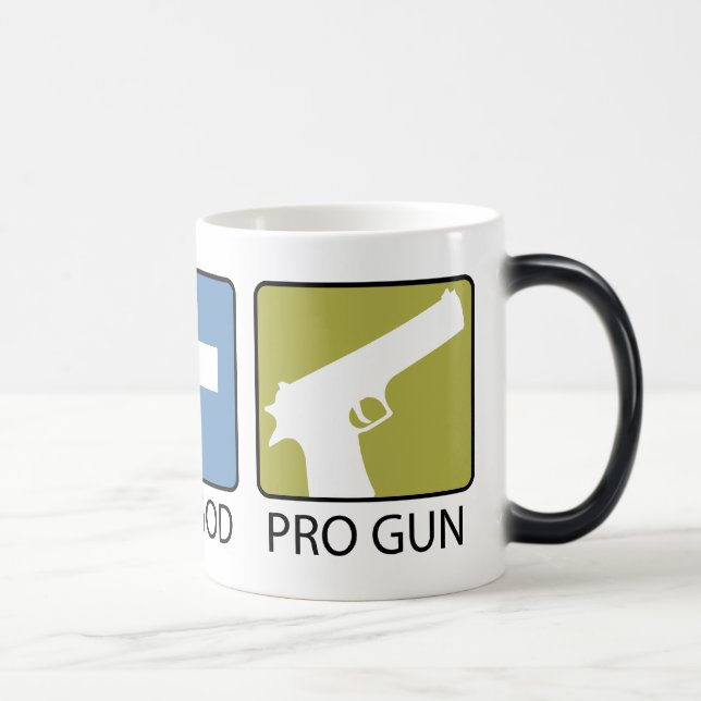 Pro Life, Pro God, Pro Gun Magic Mug (Right)