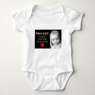 Pro-Life Voice for the Voiceless Baby Bodysuit