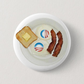 Pro-Obama 2012 Breakfast 6 Cm Round Badge