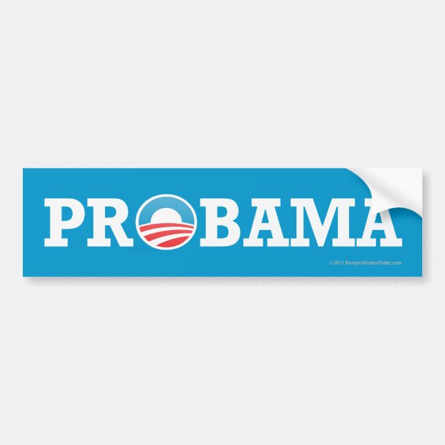 Pro-Obama sticker PrObama (Front)