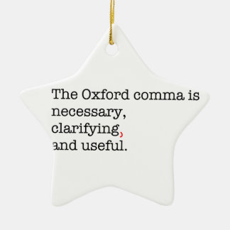 Pro-Oxford Comma Ceramic Tree Decoration