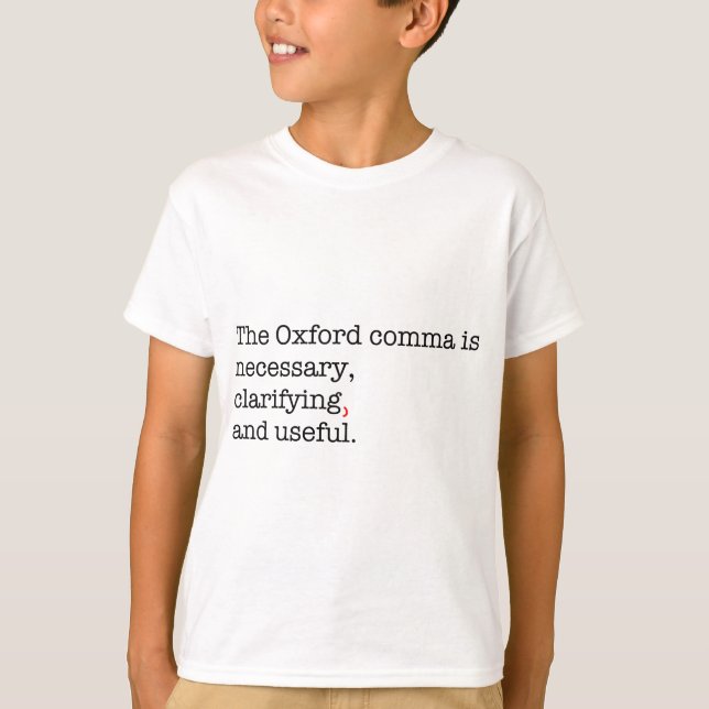 Pro-Oxford Comma T-Shirt (Front)