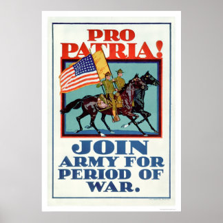 Pro Patria! Join the Army (US02096A) Poster