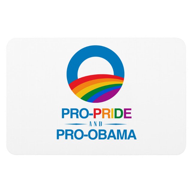Pro-Pride and Pro-Obama Magnet (Horizontal)