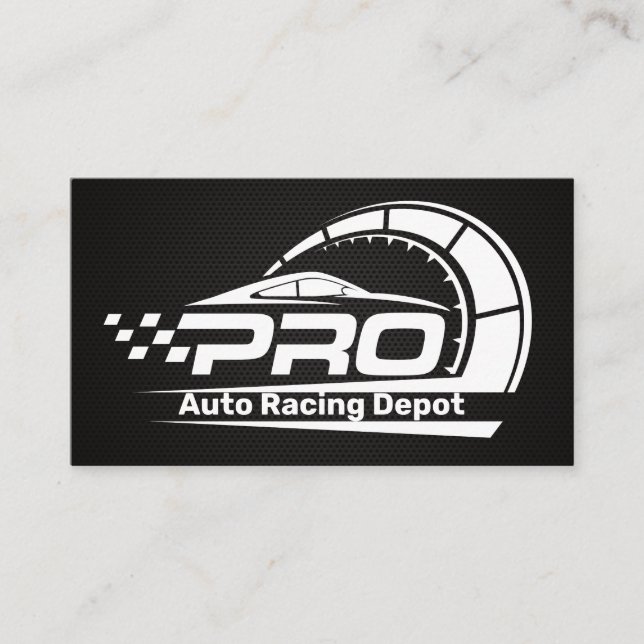 Pro Racing Auto Parts and Services Business Card (Front)