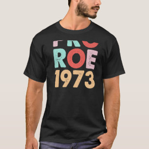Pro Roe 1973 Pink Retro Pastel Donut Women's Right T-Shirt