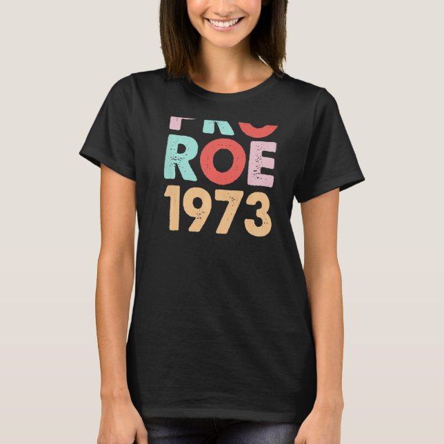 Pro Roe 1973 Pink Retro Pastel Doughnut Women's Ri T-Shirt (Front)