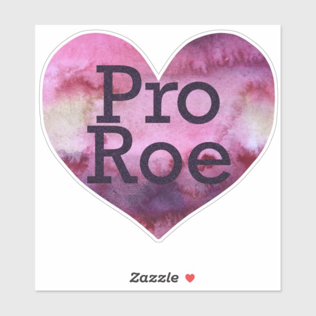 Pro Roe Purple Watercolor Heart (Sheet)