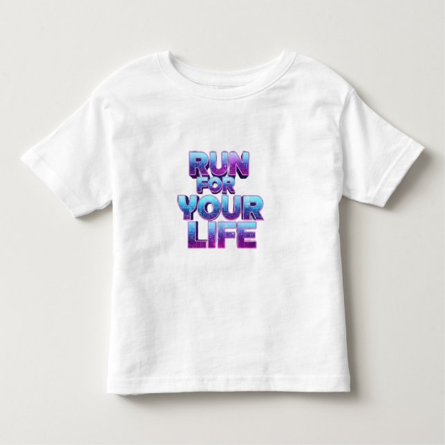 Pro Running Motivation Toddler T-Shirt (Front)