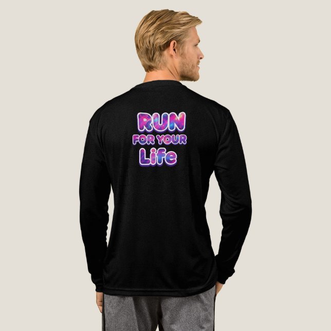 Pro Running Motivation Tri-Blend Shirt (Full Back)