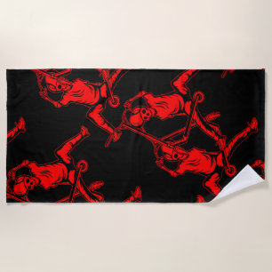 Pro Scooter Free Rider Tricks Beach Towel