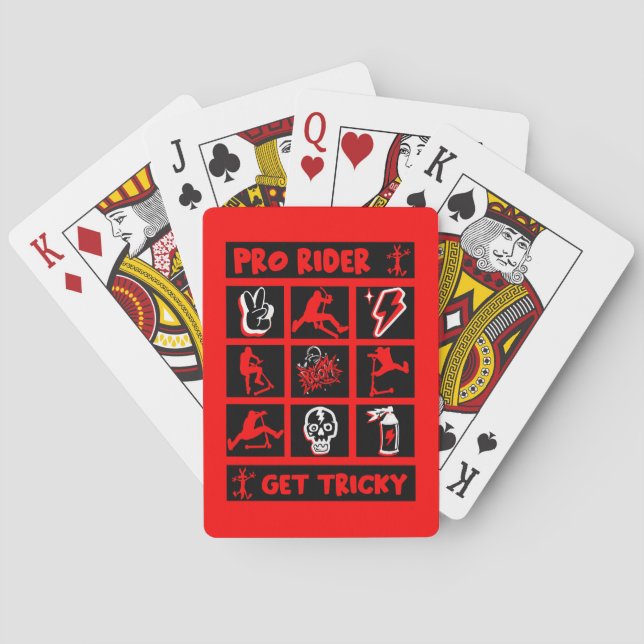 Pro Scooter Free Rider Tricks Playing Cards (Back)