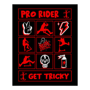 Pro Scooter Free Rider Tricks Poster