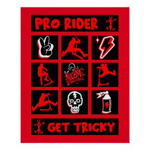Pro Scooter Free Rider Tricks Poster
