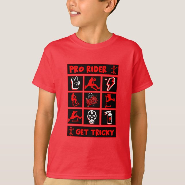 Pro Scooter Free Rider Tricks T-Shirt (Front)
