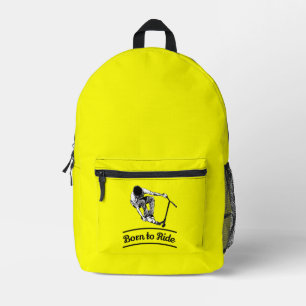 Pro Scooter Free Rider Tricks T-Shirt Printed Backpack