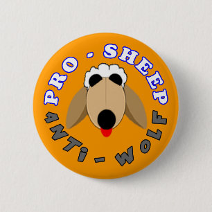 PRO-SHEEP/ANTI-WOLF - Perfect Strangers 6 Cm Round Badge