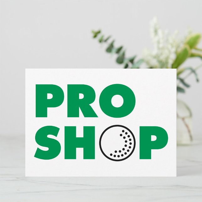 Pro Shop Sign Invitations (Creator Uploaded)