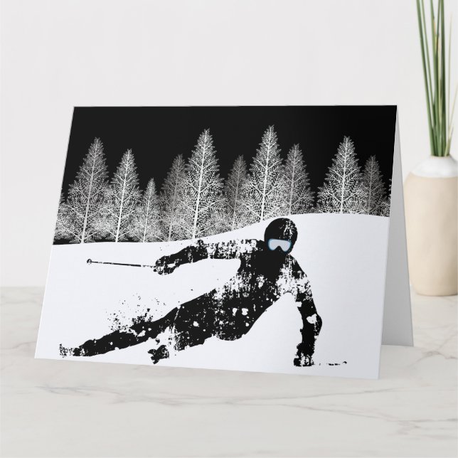 Pro Skier, Ski Snowboard Card (Front)