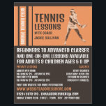 Pro Tennis Player, Tennis Lessons/Classes Advert Flyer<br><div class="desc">Pro Tennis Player,  Tennis Lessons/Classes Advertising Flyers By The Business Card Store.</div>
