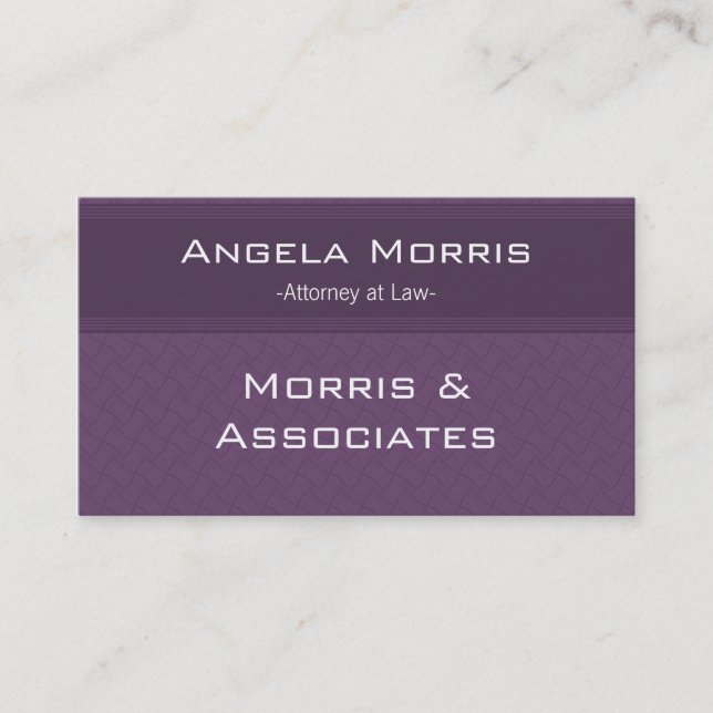 Pro Textures Business Card, Eggplant Card (Front)